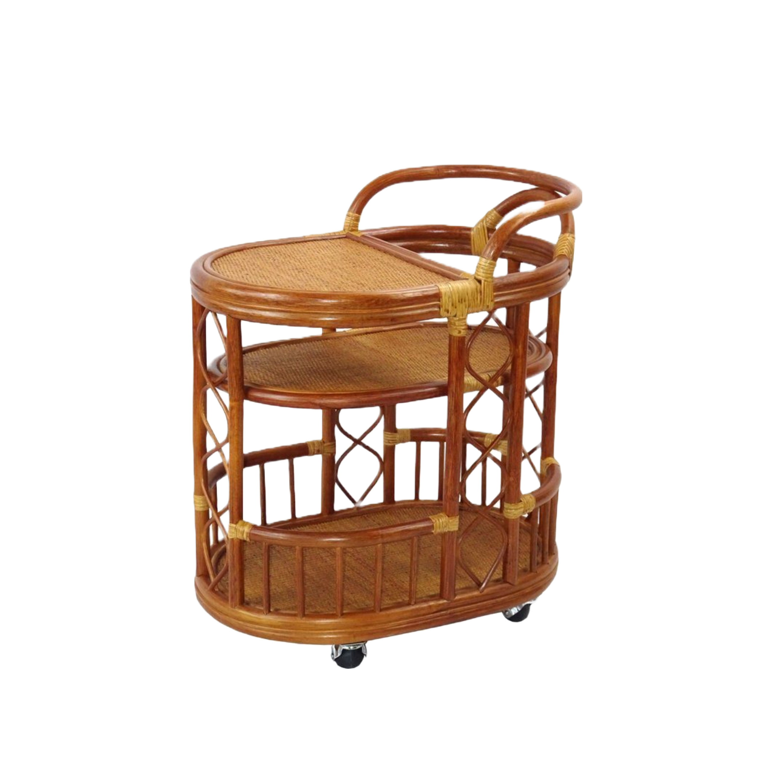 Trolly Serving Cart With Wheels, Colonial Color